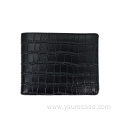 Pop Men's Print Crocodile Belt Card Slot Wallet